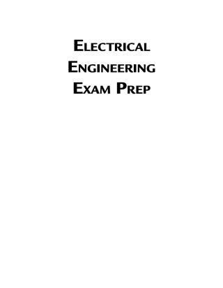 Cover image: Electrical Engineering Exam Prep 1st edition 9781683921127