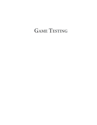 Cover image: Game Testing 3rd edition 9781942270768