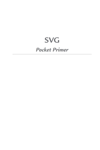 Cover image: SVG 1st edition 9781944534592