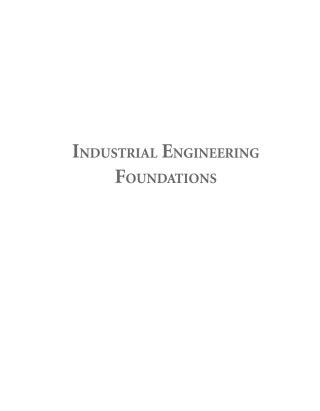صورة الغلاف: Industrial Engineering Foundations 1st edition 9781942270867