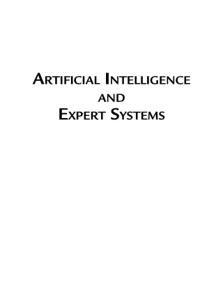 Cover image: Artificial Intelligence and Expert Systems 1st edition 9781683925071