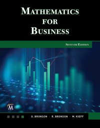 صورة الغلاف: Mathematics for Business 7th edition 9781683927662