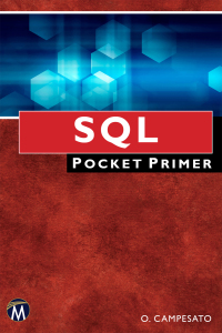 Cover image: SQL Pocket Primer 9781683928140