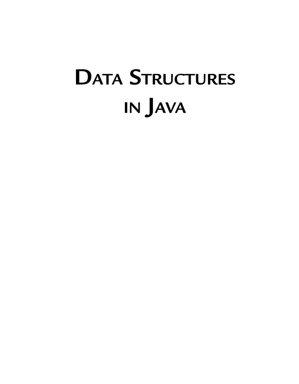 Data Structures in Java - 1st Edition (eBook)