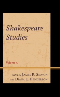Imagen de portada: Shakespeare Studies 9781683933908