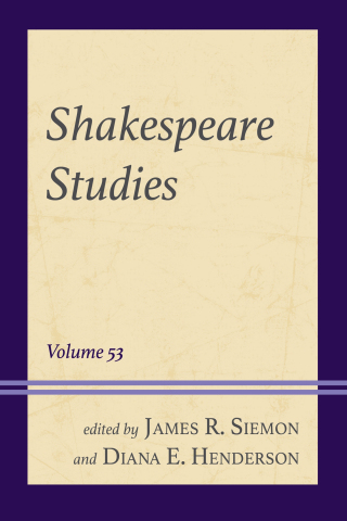 Imagen de portada: Shakespeare Studies 1st edition 9781683939917