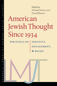 صورة الغلاف: American Jewish Thought Since 1934 9781684580149