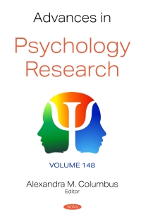 Cover image: Advances in Psychology Research. Volume 148 9781685077624