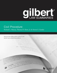 Cover image: Marcus, Rowe, and Gensler's Gilbert Law Summary on Civil Procedure 19th edition 9781636595993