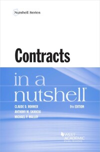 Cover image: Contracts in a Nutshell 9th edition 9781647081232