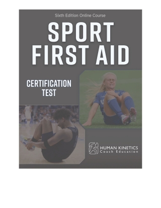 Imagen de portada: Sport First Aid 6th Edition Certification Test 6th edition 9781718244740