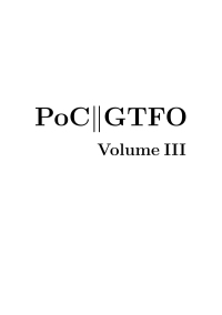 Cover image: PoC or GTFO, Volume 3 9781718500648