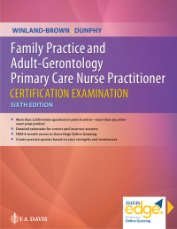 Imagen de portada: Family Practice and Adult-Gerontology Primary Care Nurse Practitioner Certification Examination with Davis Edge 6th edition 9780803697294