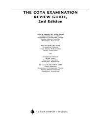 Cover image: The COTA Examination Review Guide 2nd edition 9780803608443