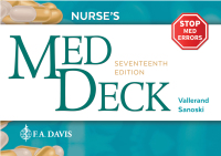صورة الغلاف: Nurse's Med Deck 17th edition 9780803640060