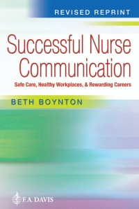 表紙画像: Successful Nurse Communication Revised Reprint 1st edition 9781719647922