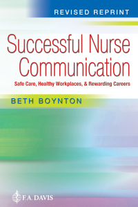 Titelbild: Successful Nurse Communication Revised Reprint 1st edition 9781719647922