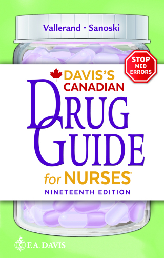 Cover image: Davis's Canadian Drug Guide for Nurses 19th edition 9781719650052