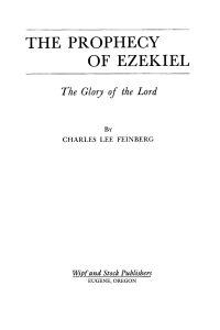 Omslagafbeelding: The Prophecy of Ezekiel 9781592442706