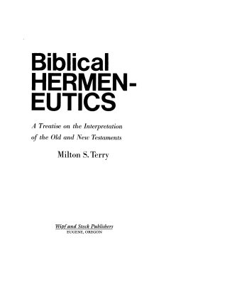 صورة الغلاف: Biblical Hermeneutics, Second Edition 9781592442652