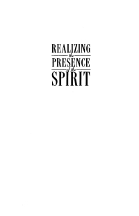 Cover image: Realizing the Presence of the Spirit 9781592442447