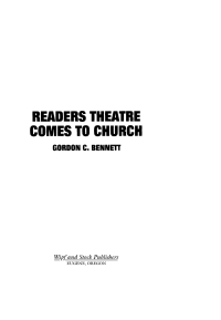 Imagen de portada: Readers Theatre Comes to Church 9781579109943