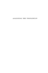 Cover image: Augustine the Theologian 9781579109189