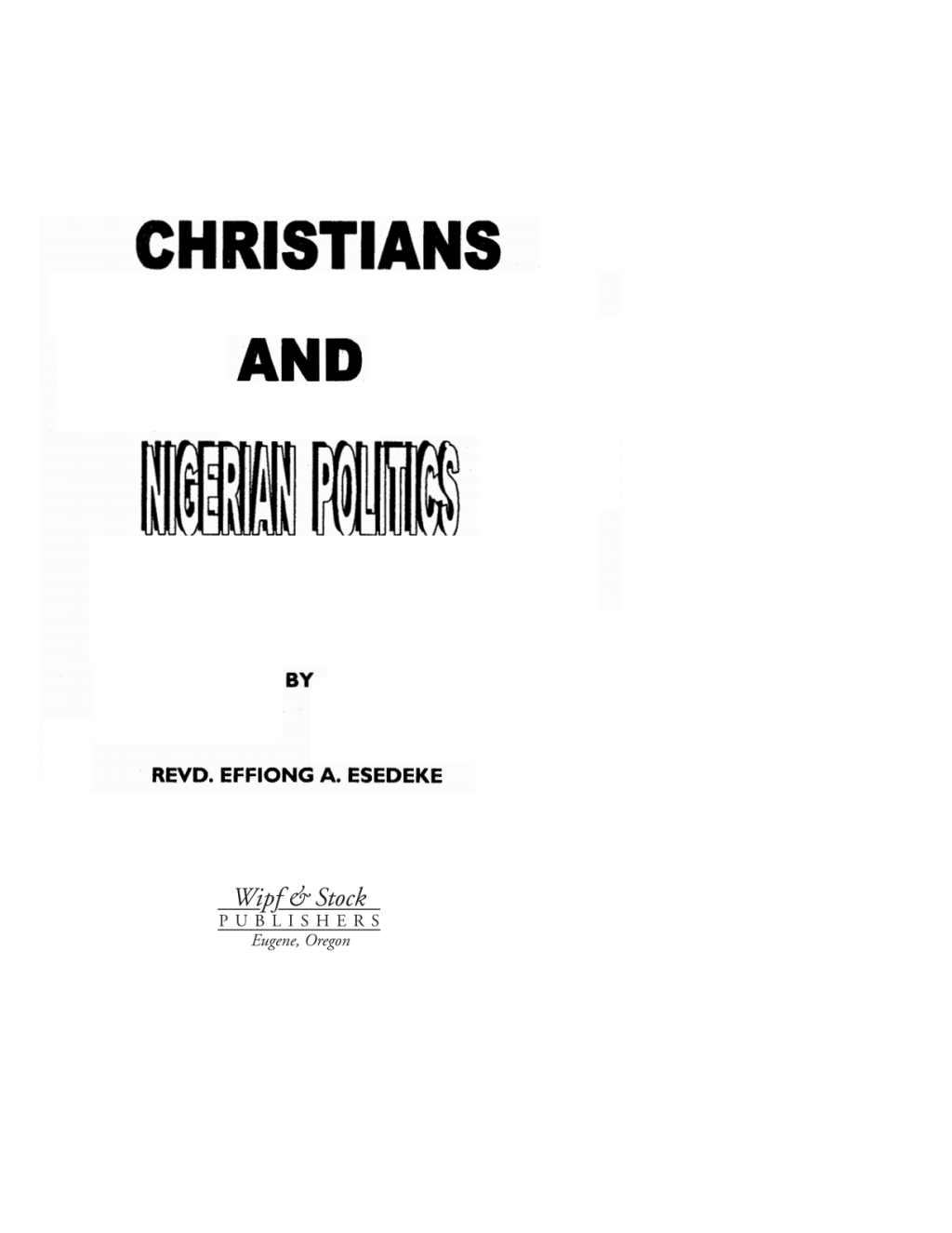 Christians and Nigerian Politics