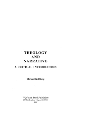 Cover image: Theology and Narrative 9781579107772