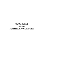 Imagen de portada: Formulators of the Formula of Concord 9781579107437