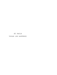 Imagen de portada: The Voyage and Shipwreck of St. Paul 9781579107222