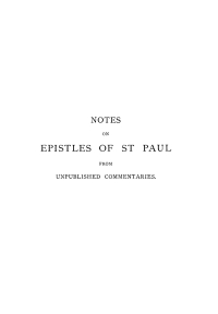 صورة الغلاف: Notes on Epistles of St. Paul 9781579106881