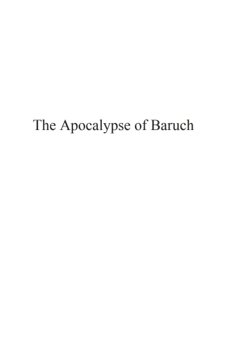 表紙画像: The Apocalypse of Baruch 9781579106058