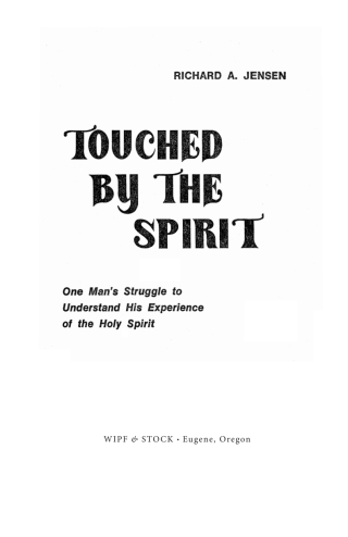 Cover image: Touched by the Spirit 9781579104740