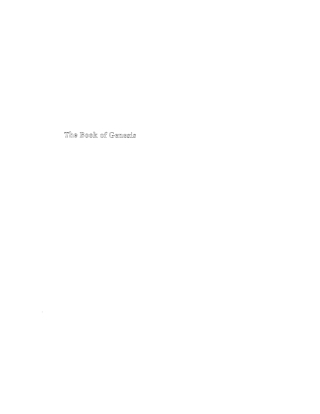 Cover image: The Book of Genesis 9781579103132