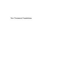 Cover image: New Testament Foundations, Vol. 2 9781579103125