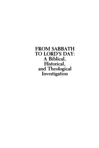Cover image: From Sabbath to Lord's Day 9781579103071