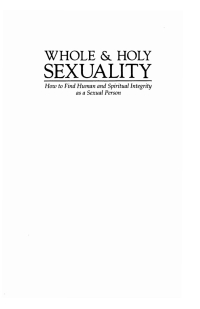Imagen de portada: Whole and Holy Sexuality 9781579102036