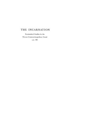 Imagen de portada: The Incarnation 9781579101329