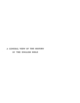 Imagen de portada: A General View of the History of the English Bible 9781579100858