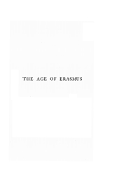 Cover image: The Age of Erasmus 9781579100841