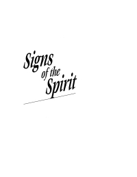 Cover image: Signs of the Spirit 9781579100308