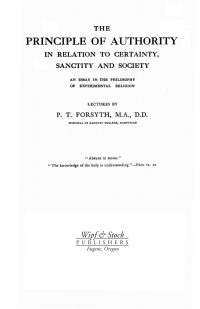 Imagen de portada: The Principle of Authority In Relation to Certainty, Sanctity and Society 9781579100193