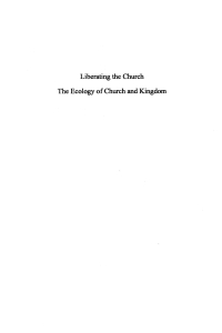 Imagen de portada: Liberating the Church 9781579100131