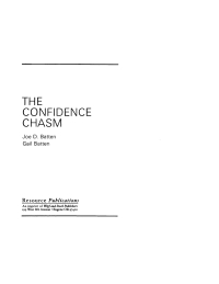 Imagen de portada: The Confidence Chasm 9781592444281