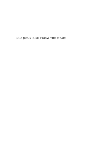 Cover image: Did Jesus Rise From the Dead? 9781592444311