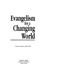 صورة الغلاف: Evangelism for a Changing World 9781592444779