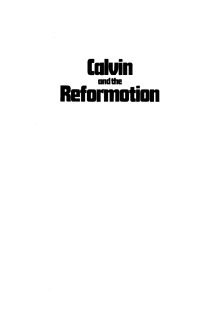 Cover image: Calvin and the Reformation 9781592444786