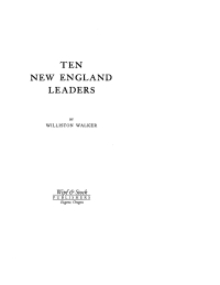 Cover image: Ten New England Leaders 9781592444885