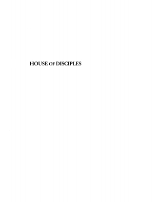 Cover image: House of Disciples 9781592445059